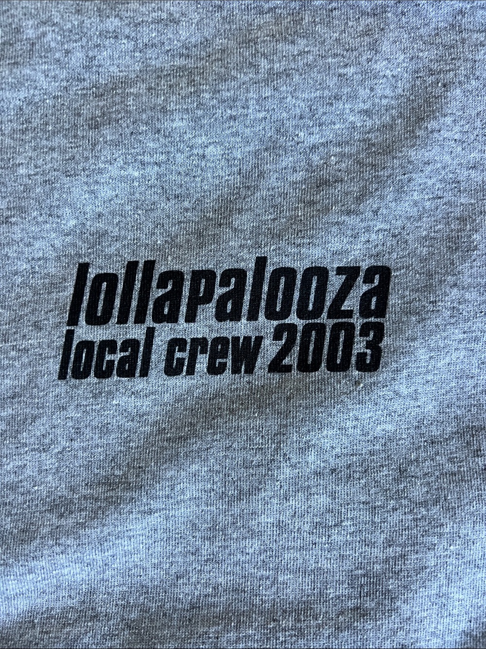 2003 Lollapalooza Local Crew Tour Tee